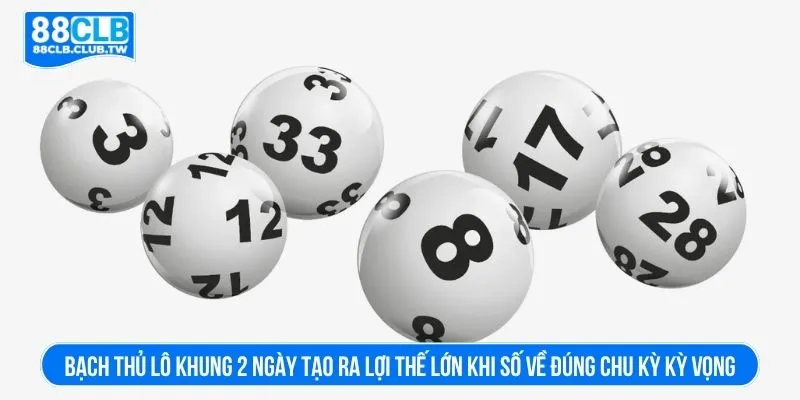 Bạch thủ lô khung 2 ngày tạo ra lợi thế lớn khi số về đúng chu kỳ kỳ vọng