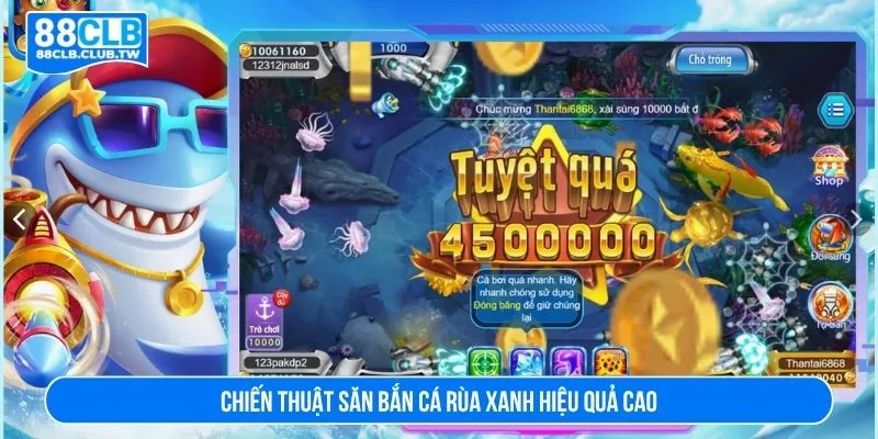 Chiến thuật săn bắn cá rùa xanh hiệu quả cao