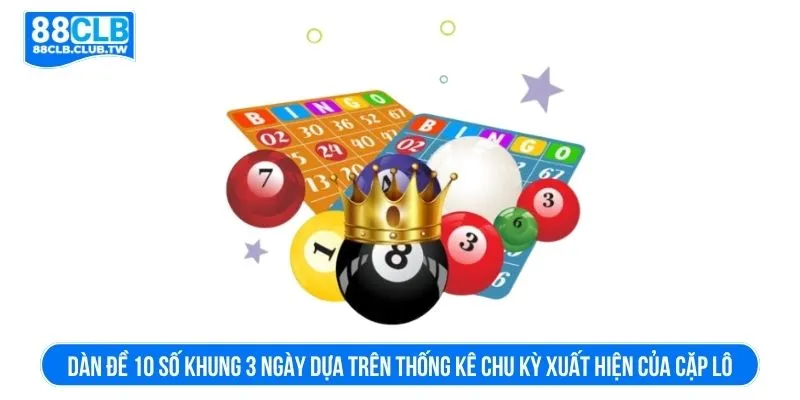 Dàn đề 10 số khung 3 ngày dựa trên thống kê chu kỳ xuất hiện của cặp lô