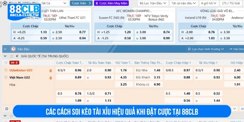 Tham khảo các cách soi kèo tài xỉu hiệu quả