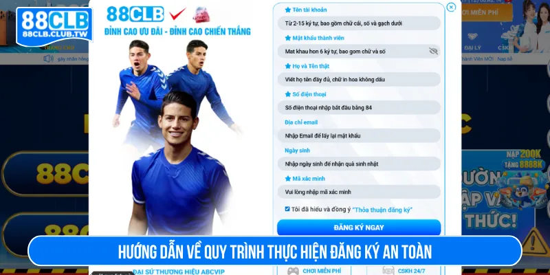 Thực hiện quy trình qua hướng dẫn đăng ký 88CLB dễ hiểu