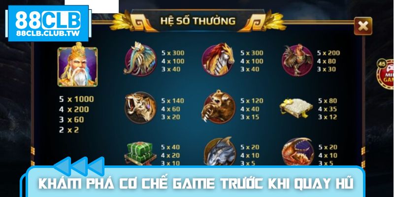 Khám phá cơ chế game trước khi tham gia quay hũ